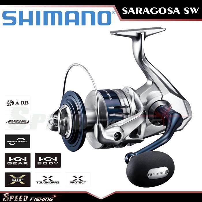 (Promo) Reel Shimano Saragosa 2020 Sw 5000 6000 8000 10000 14000 Pg Hg Xg Joran Lure Bestseller
