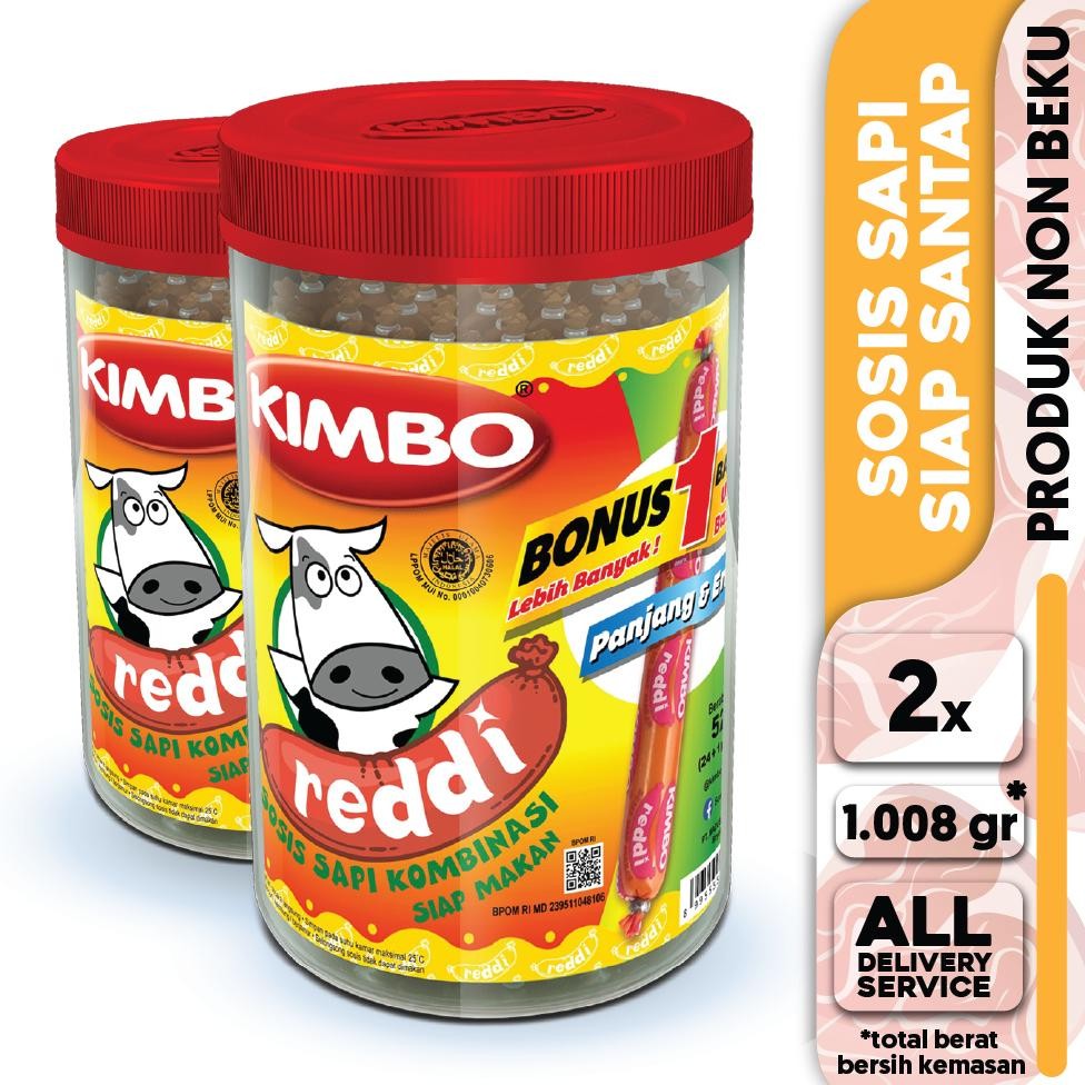 

TERLARIS KIMBO Reddi Sosis Sapi Toples Twin Pack Siap kirim