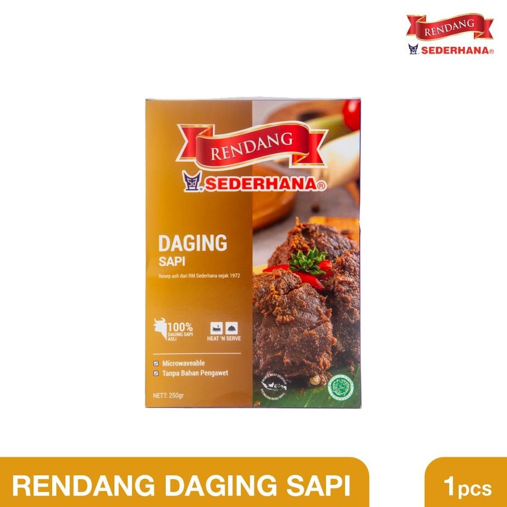 

READY STOK Rendang Daging Sederhana - Daging Sapi Siap kirim
