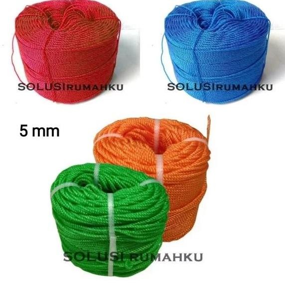 PROMO 1 ROLL Tali TAMBANG Plastik 5 MM RIDO