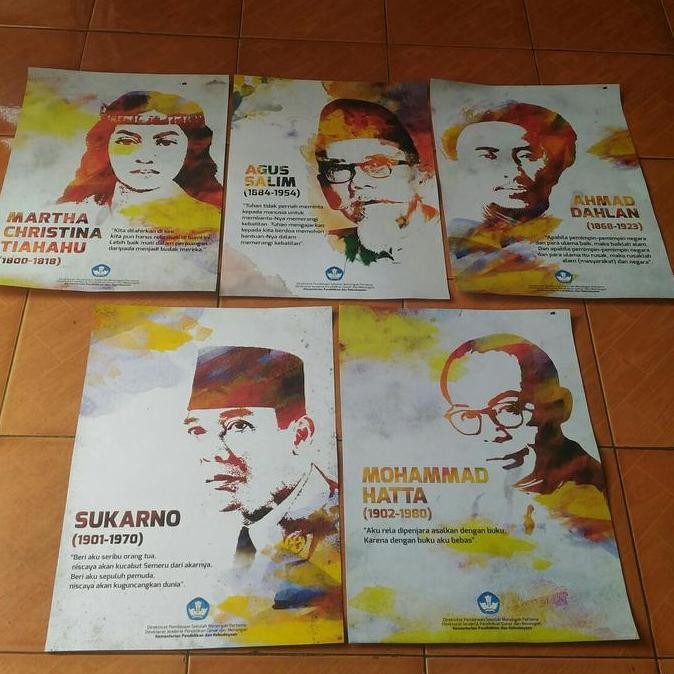 Gambar Poster Pahlawan Nasional - Sepaket