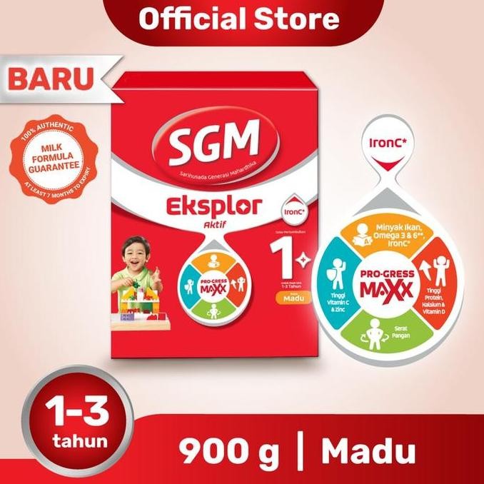 

SGM 1+ MADU 900 GR susu pertumbuhan JS