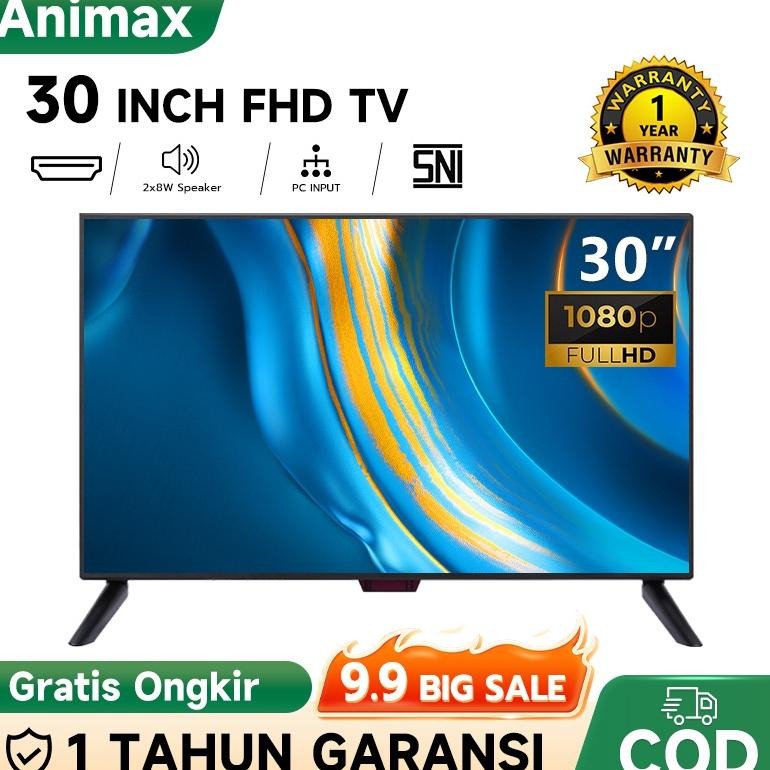 ''Terlaris" Animax Sakura Tv Digital Led 24 2 27 Inch Smart Tv 27 Inch 30 Inch Android Tv Fhd Televi