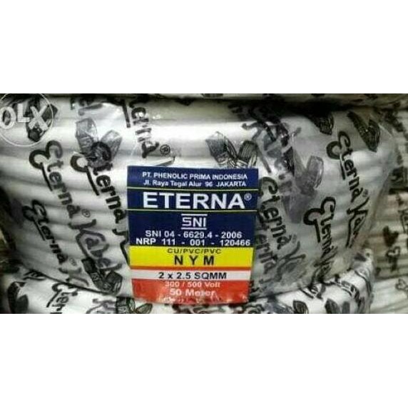 Promo Kabel Listrik Eterna 2x2.5/ Kabel Eterna 2x2,5 NYM/ Kabel Listrik COD