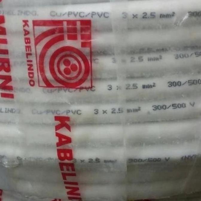 Promo Kabel Listrik NYM 3x2.5 mm Kabelindo / Kabel Kawat Nym 3x2,5 Kabelindo COD
