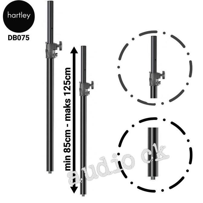 TERMURAH - HARTLEY DB075 STAND SUBWOOFER TO SPEAKER SATELITE DRAT