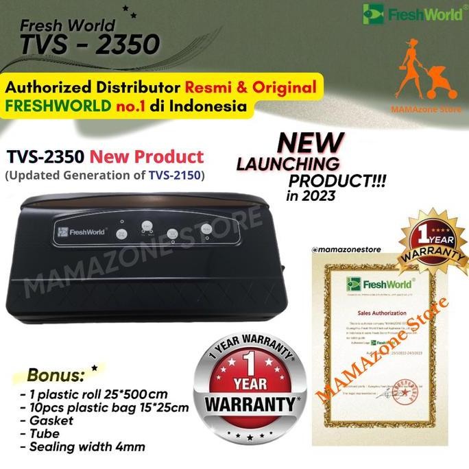 TERBARU - [New Generation] FRESHWORLD Mesin Vacuum Sealer TVS2350 TVS 2350 TVS-2350 - Mesin Freshwor
