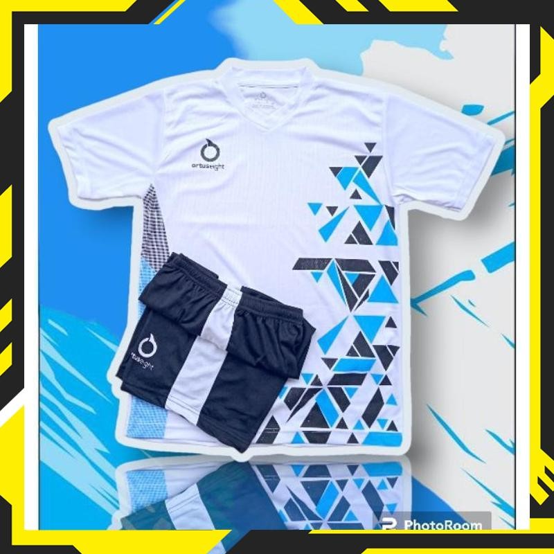 Berkualitas JERSEY FUTSAL SETELAN BAJU SEPAK BOLA OLAHRAGA UNTUK DEWASA SATU SET BAJU CELANA RFH-18