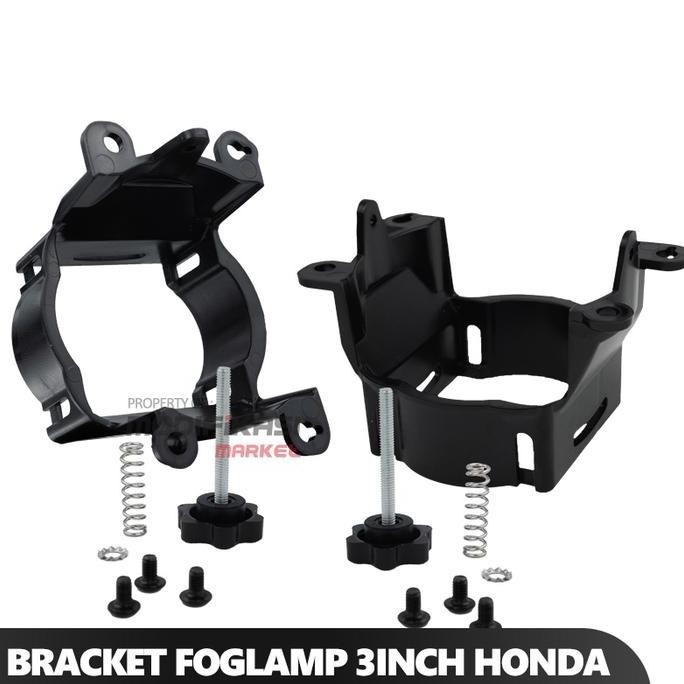 Dudukan Foglamp Honda Universal Bracket Foglamp BILED Honda 3 inch Universal Baut Atur Ketinggian