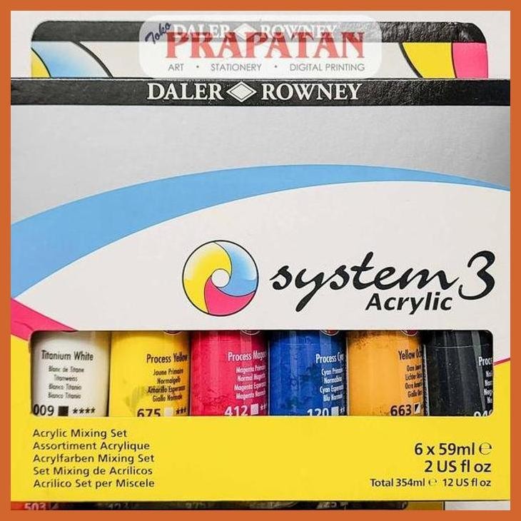 

(ATK) DALER ROWNEY SYSTEM 3 ACRYLIC SETS | CAT AKRILIK ALAT TULIS LUKIS SEKOLAH KULIAH GAMBAR KANTOR