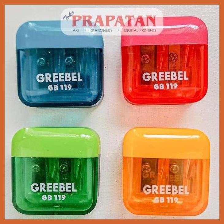 

(ATK) GREEBEL SHARPENER GB | RAUTAN 1 & 2 LUBANG ALAT TULIS LUKIS SEKOLAH KULIAH GAMBAR KANTOR