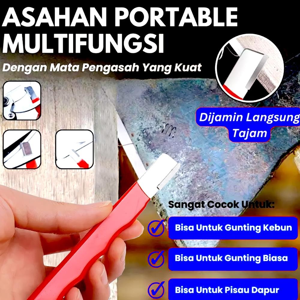 Bisa Cod Asahan Alat Pengasah Asah Penajam Rautan Pisau Saku Gunting Kampak Kapak Kikir Gergaji Mini
