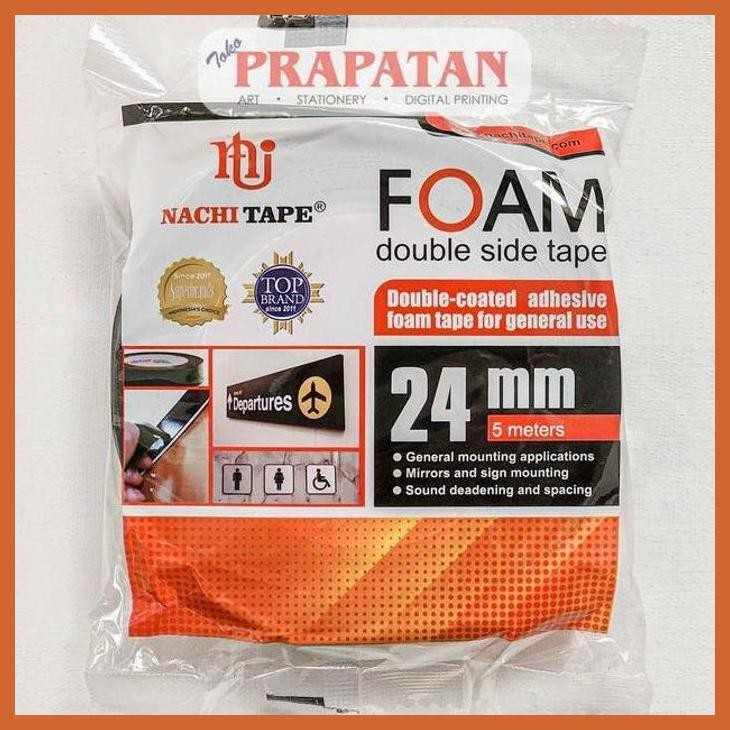 

(ATK) NACHI FOAM DOUBLE TAPE 24MM X 5M / ISOLASI DOUBLE TAPE ALAT TULIS LUKIS SEKOLAH KULIAH GAMBAR KANTOR