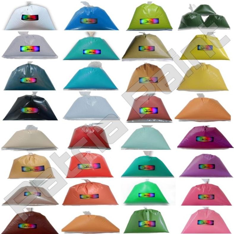 CAT TEMBOK KILOAN 1KG Patria Paint warna putih salju pink biru tosca grey abu-abu blue white silver