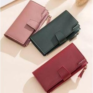 DY100 - Dompet Wanita AC3  Panjang Dompet wanita t Panjang Tipis C1 Hitam Kartu