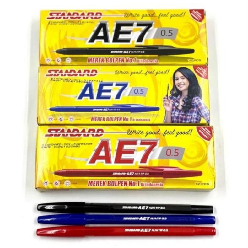 

Original Pulpen / Ballpoint Standart Ae 7 Per Pack / Lusin Pj24