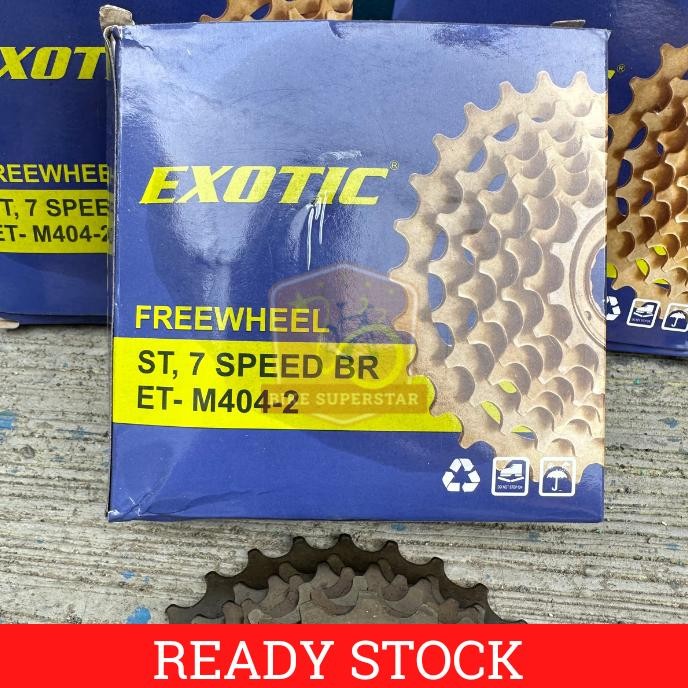 Cod Freewheel Gear Gir Susun Belakang Sepeda 7 Speed Drat Ulir Exotic Mtb Federal Lipat Balap Fb-4