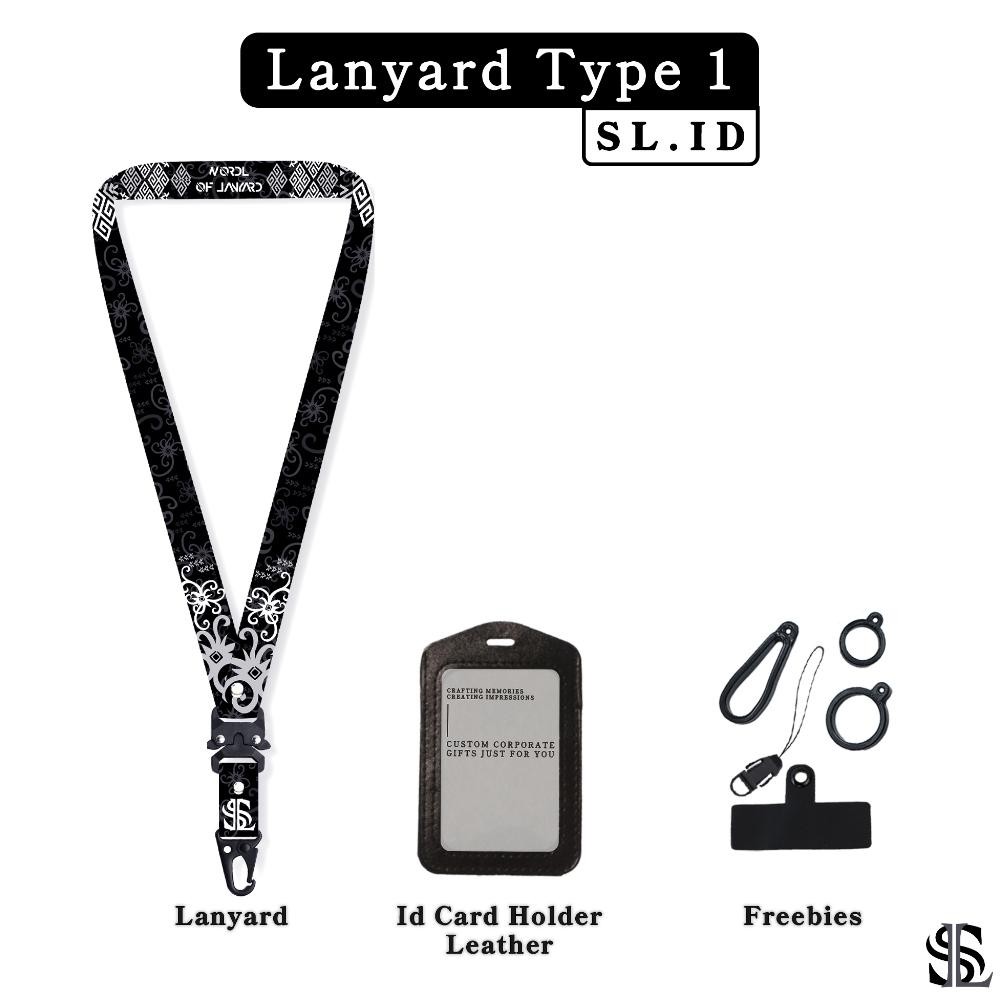 

Viral Sl.Id Lanyard Id Card Holder Printing - Batik V1 2Cm Be09