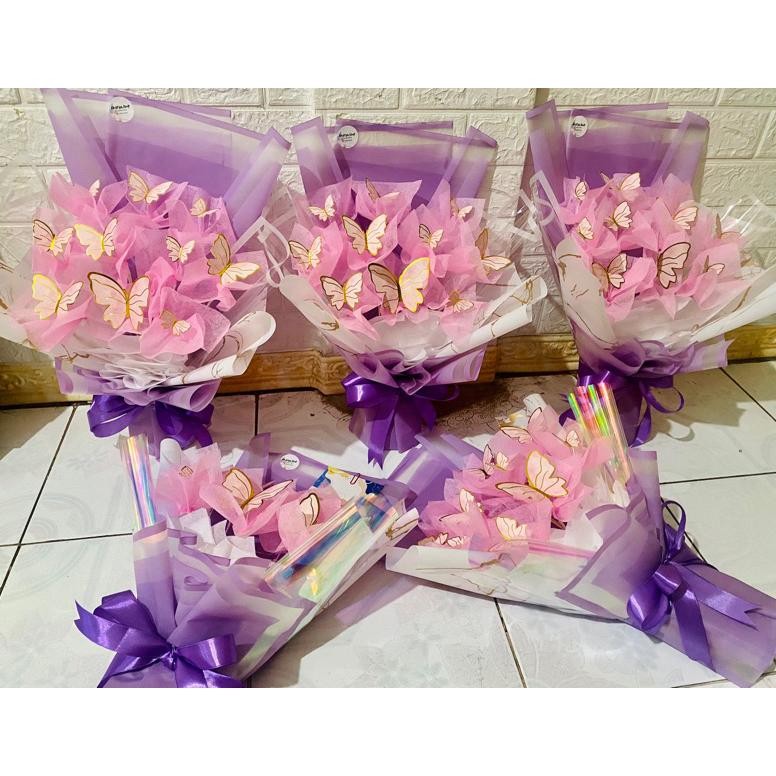 

Terlaris Buket Kupu Kupu Led Butterfly Cellophane Ad-532