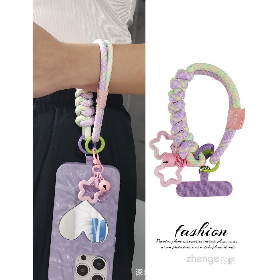 READY STOK GT01 - GANTUNGAN KUNCI TALI PONSEL LIONTIN BINTANG WARNA PASTEL LUCU - GANTUNGAN TANGAN H