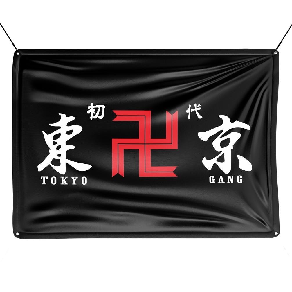 Cod Bendera Touman Fabric Flag Anime Tokyo Revengers Readystock Jk-54