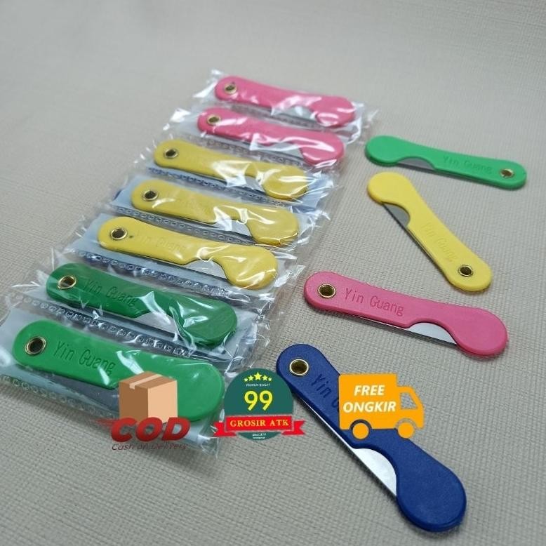 

New Arrival Pemes (1 Lusin)/Silet Warna/Pisau Stainless/Pemes Lipat/Cutter New Arrival