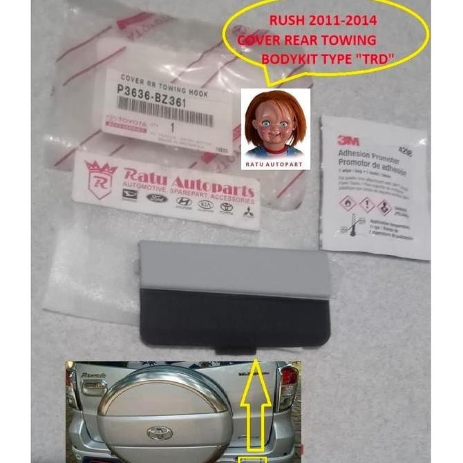 TUTUP DEREK BODYKIT BEMPER BELAKANG RUSH TRD 2011-2014 Original