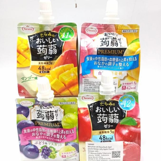 

Tarami Minuman Konjaku Jeli Aneka Rasa Buah Asli 150g / Tarami Konjaku
