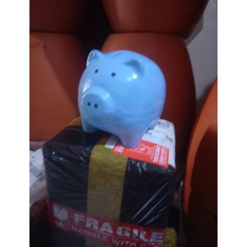 Cod Celengan Babi Keramik Tanah Liat 16X11X11Cm He-146