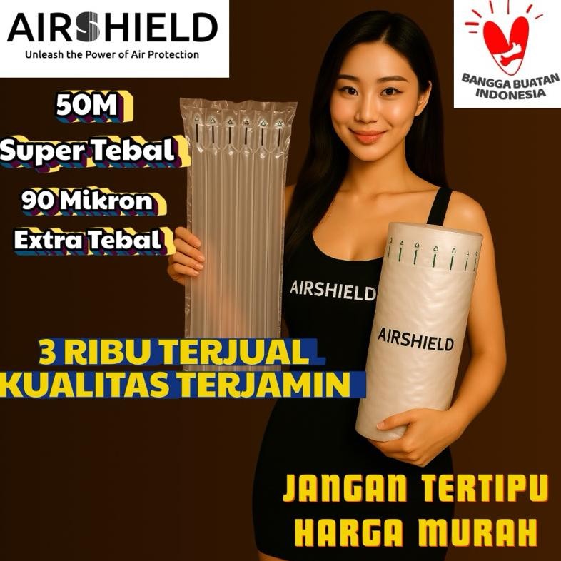 

Salt Inflatable Air Bubble Cushion Wrap Air Shield 50M Tinggi Super Tebal Jk-54