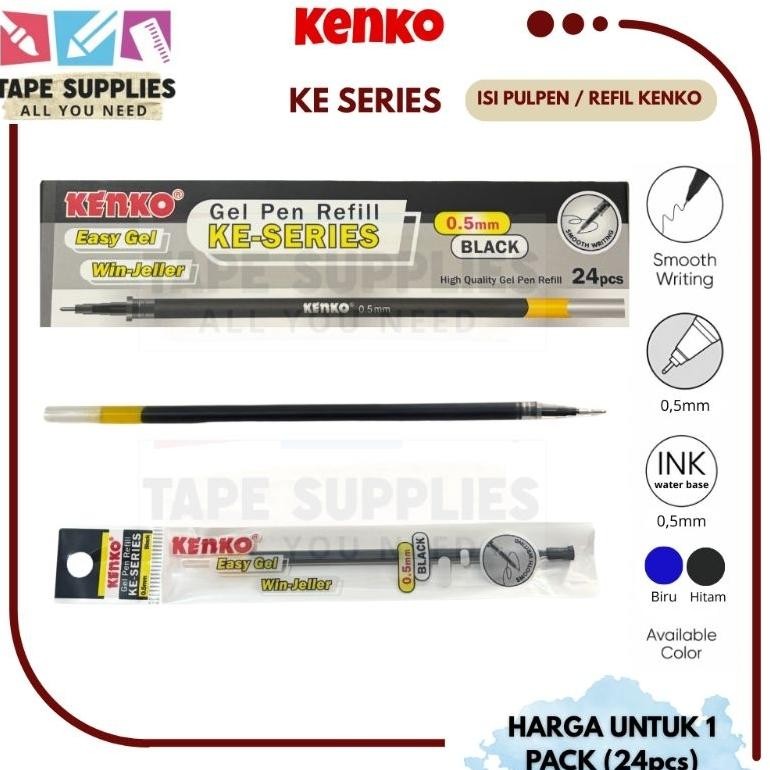 

Salt (24 Pcs) Kenko Gel Pen Refill / Isi Pulpen / Isi Pen Easy Gel / Ke Series Jg-56