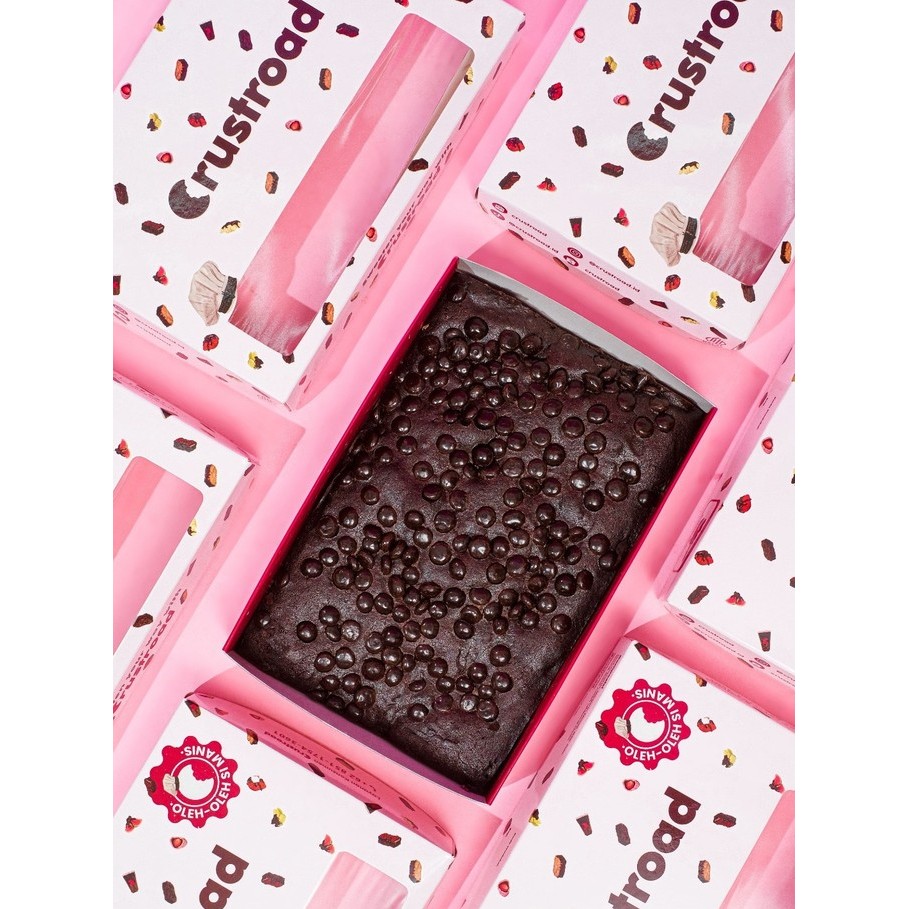 

Crustroad Brownies Panggang 15x10 | Brownies Panggang | Brownies Melted | Fudgy Brownies | Chocochips | Manis