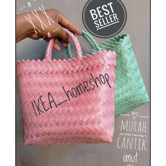 DF30 }} MURAHH!!!! hampers tas anyaman plastik mini polos