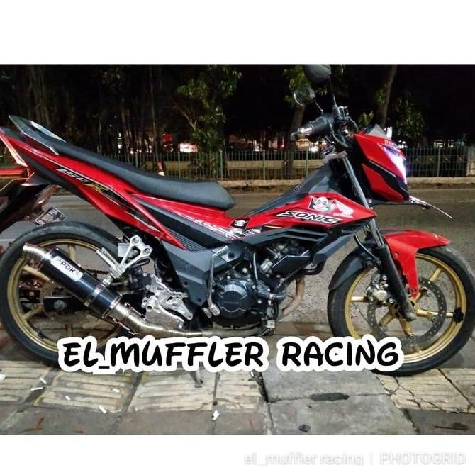 Knalpot racing PDK Carbon Honda Sonic 150 R Original