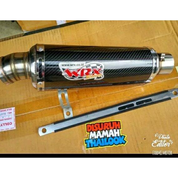 knalpot wrx rancing carbon leher bluemoon for mx king mx old mx new Original