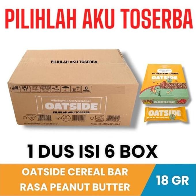 

Oatside Oat CEREAL BAR PEANUT BUTTER - ( HARGA 1 DUS )