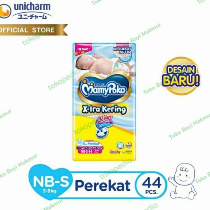 Terbaik Mamy Poko Nb S44 Perekat 100% Ori