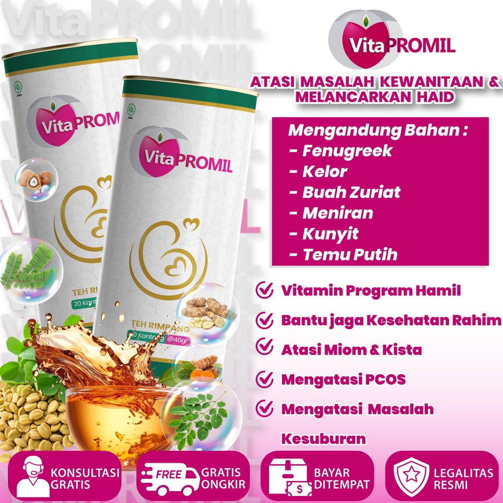 

Paket 2 Hemat Teh Celup Rempah Rimpang Vitapromil Herbal isi 20 Bag Minuman Kesehatan Alami Original