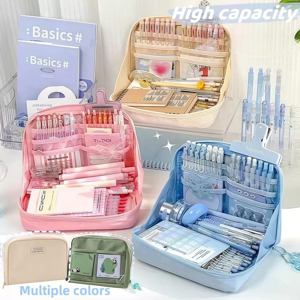 

Original Iris 8/12 Layer Super Large Capacity Pencil Case Kawaii Canvas Pencil Box/ Pencil Cases Large Capacity Pen Bag Gha-68