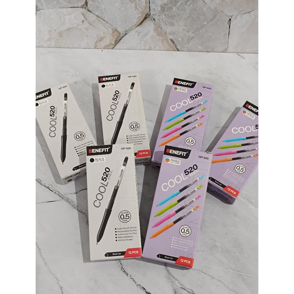 

Fue-K5X20 Selusin ( 12 Biji ) Pulpen Gel Gel Pen Benefit Cool Gp-520 Et-61