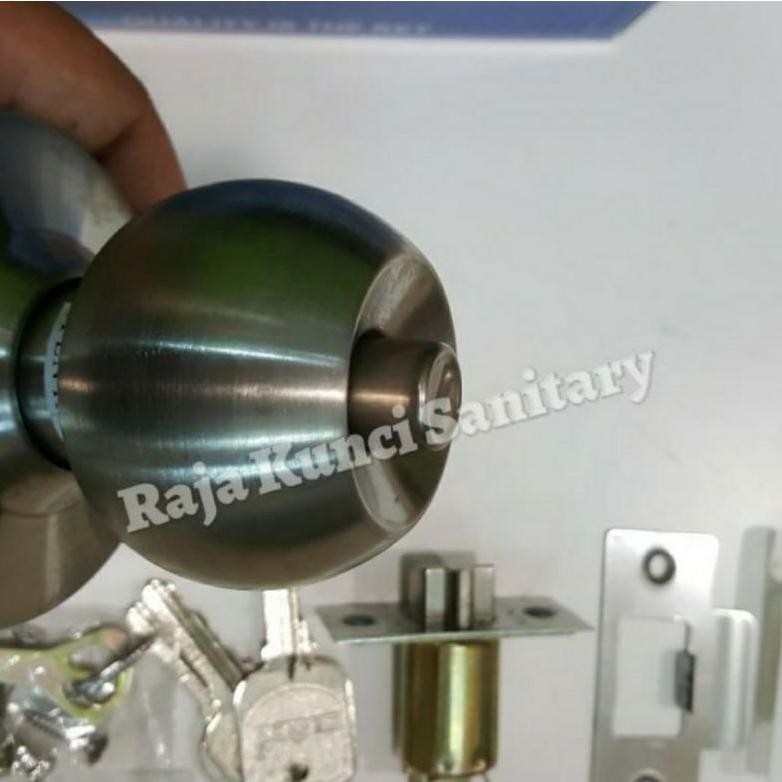 Kunci Bulat Dekson Kcbl 8587 Et/Kunci Dekson/Kamar Tidur/Pintu Pvc/ Silver/ Hitam