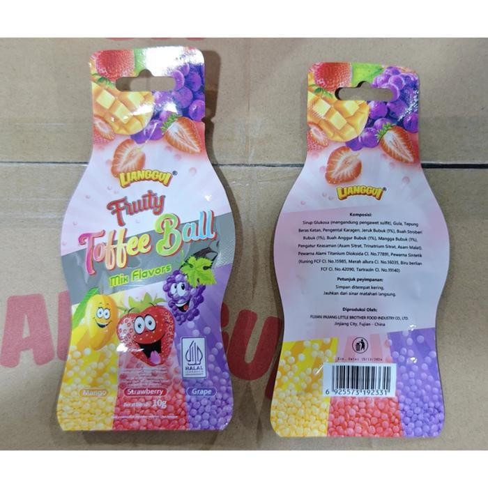 

Lianggui Fruity Toffee Ball Mix Flavors 10G Mango Strawberry Anggur Cocok Untuk Cemilan Lebaran Camilan Enak Untuk Anak Sekolah