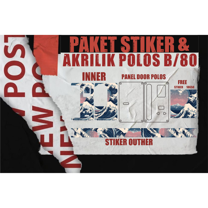 

Terlaris Presisi Paket Stiker Vynil Akrilik Polos B80 1 Casing/Stiker Panel Vynil Bisa Custom Dan COD