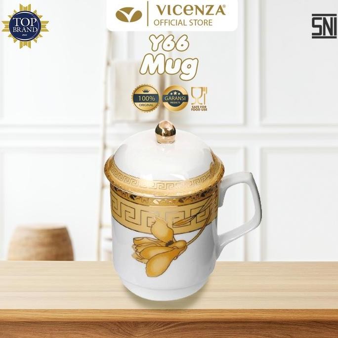 Vicenza Mug dengan Tutup Y66 Lily