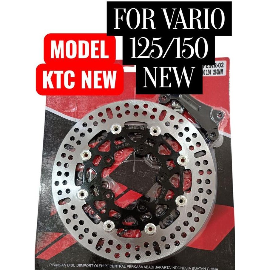 DISC PIRINGAN CAKRAM BESAR 260MM  MODEL DUCATI PANIGALE + BREKET VARIO 125 150 NEW LUBANG 5 / BAUT 5