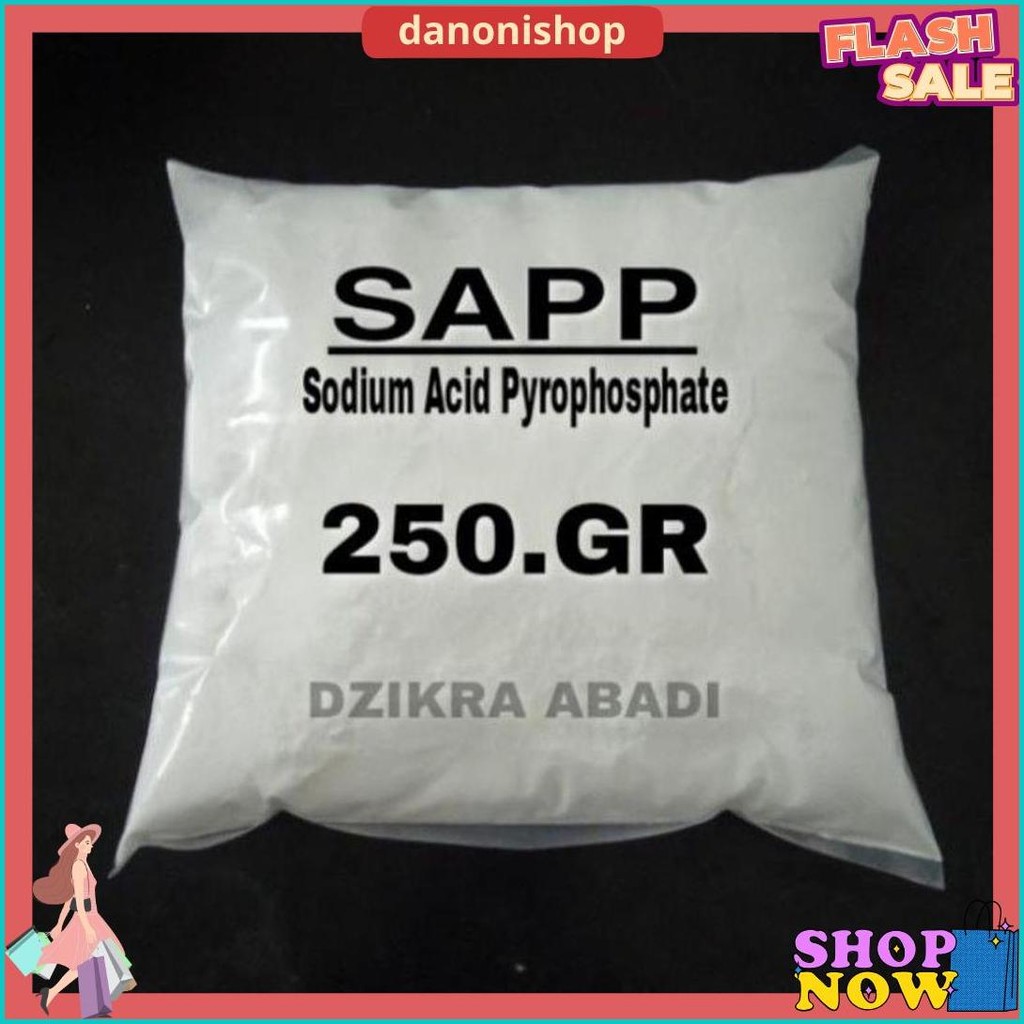 

Sapp / Sodium Acid Pyrophosphate / Perenyah Gorengan 250.Gr Gratis Ongkir