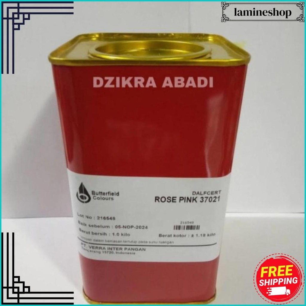 Pewarna Makanan Bubuk Rose Pink Merah Muda 100 Gr Cod