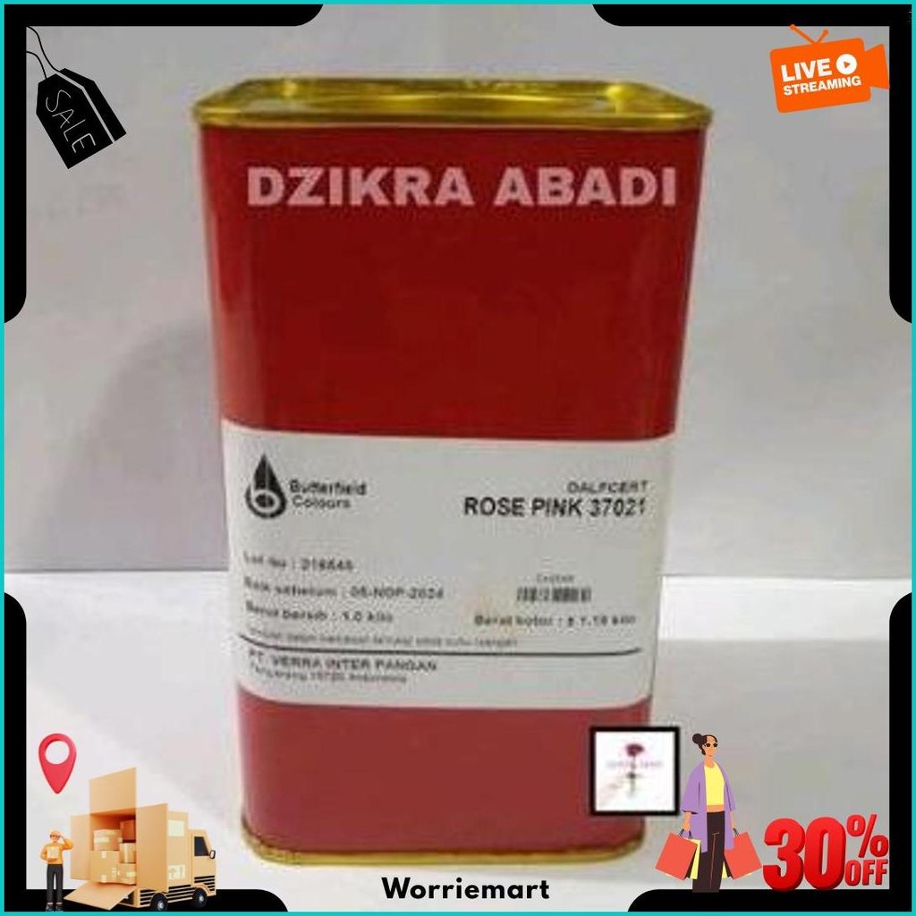 

Pewarna Makanan Bubuk Rose Pink Merah Muda 1 Kg Bisa Cod