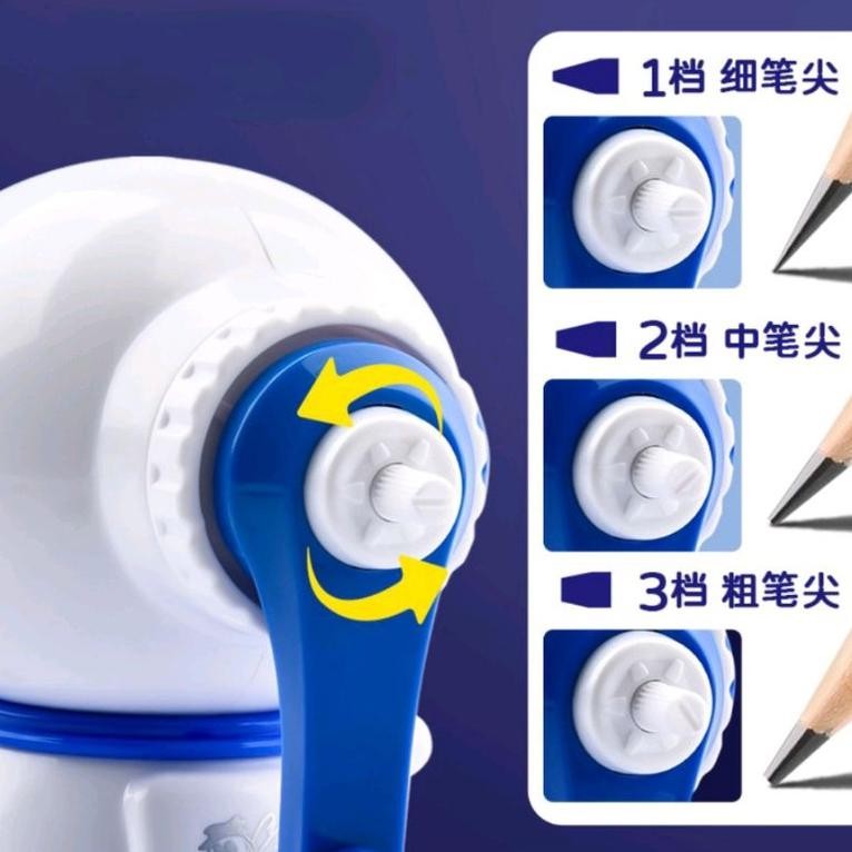 

Ready_Stock_Cod Serutan Pensil Astronout / Serutan Pencil Putar 18117/ Sharpener Pencil Space/ Rautan Pencil Astronot Ung-18