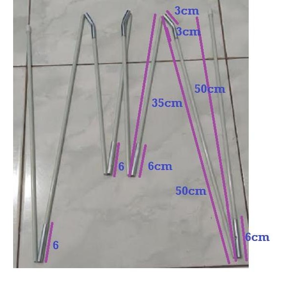 TIANG FIBER FRAME TENDA TIANG TENDA ANAK TENDA CAMPING TENDA KEMAH